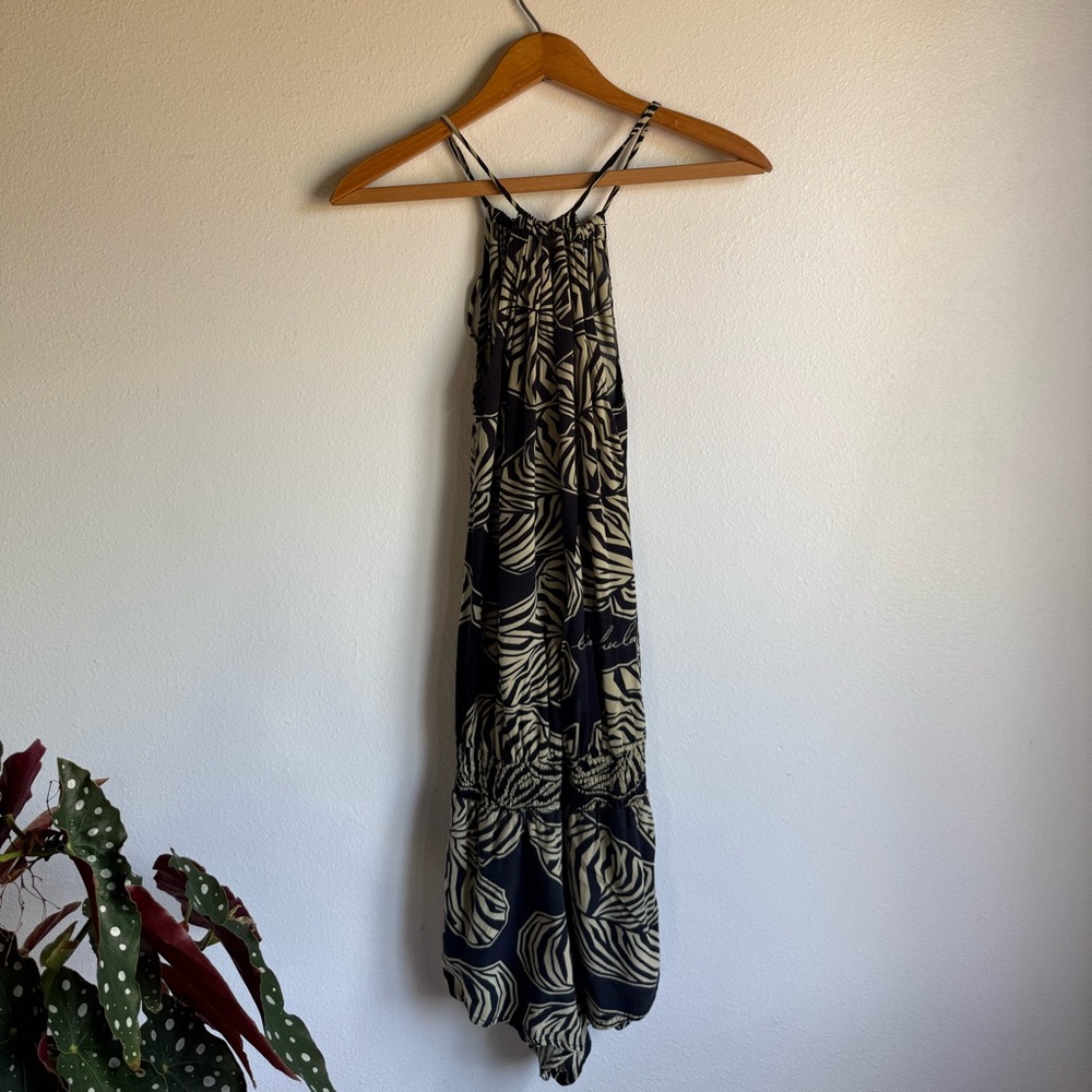 Women's Hawaiian Living Hula romper size Small green and black